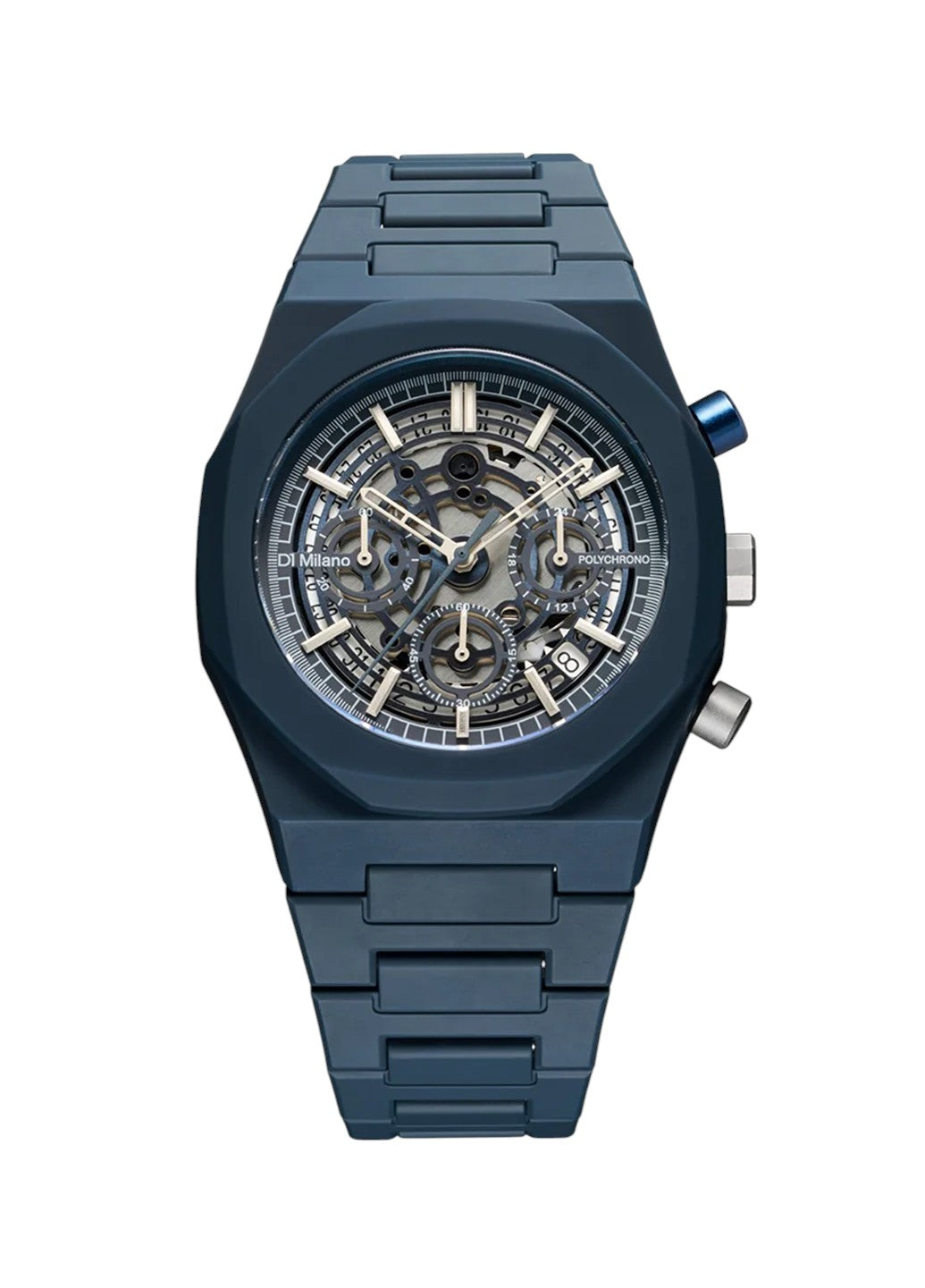 D1 Milano Polychrono Bracelet 40.5 mm Model B Blue PHBJ12