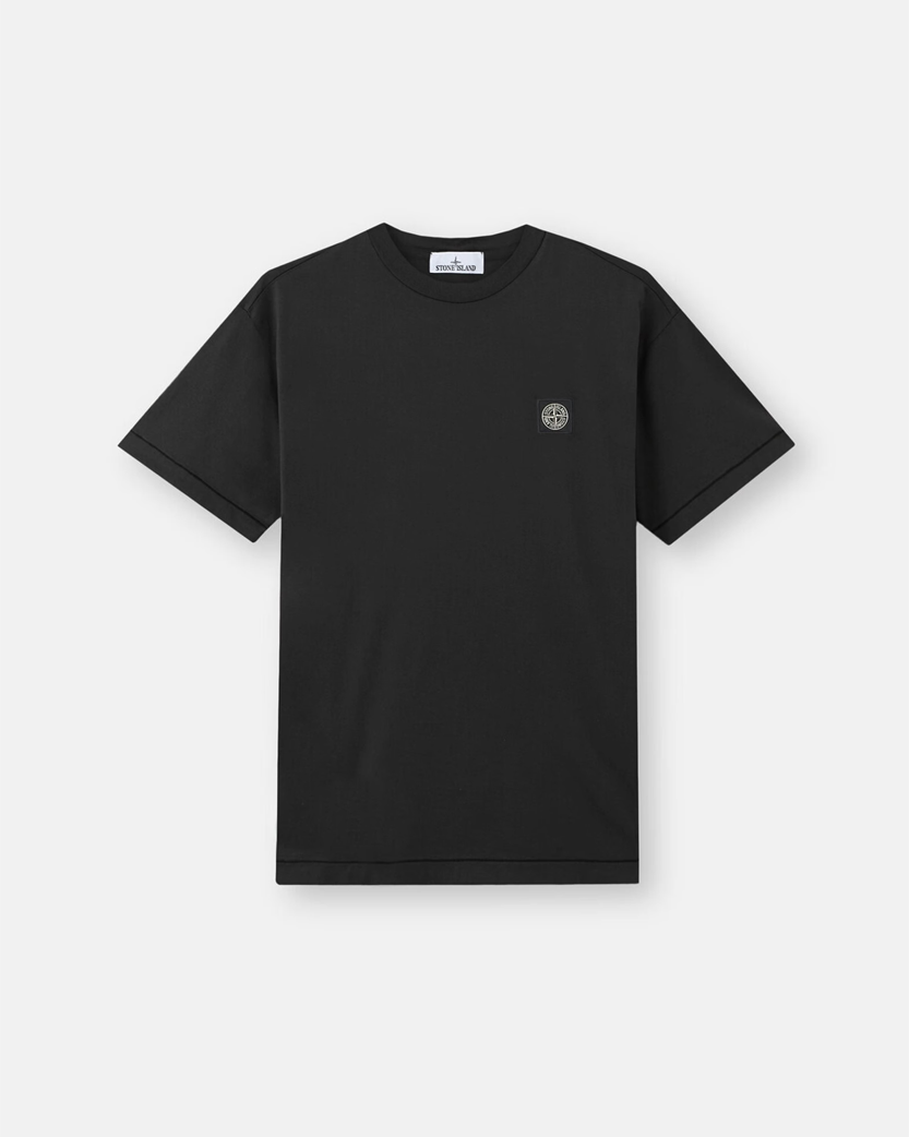 Stone Island 2100027 60/2 COTTON JERSEY T-shirt Compass Patch Black