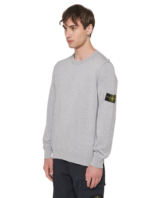 Stone Island 540B2 Logo Sweater Grey