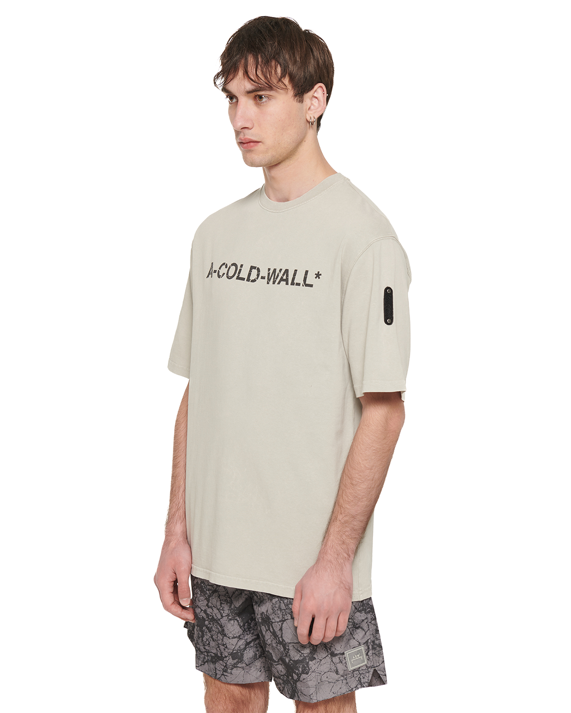 A-Cold-Wall SS24 Overdye Logo T-shirt Cement