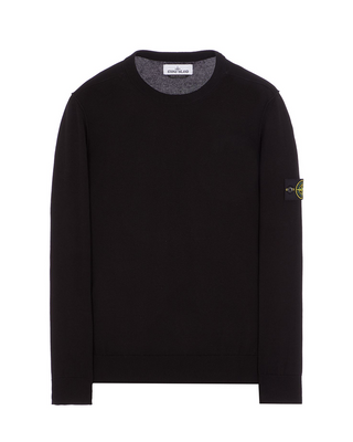 Stone Island 540B2 Logo Sweater Black