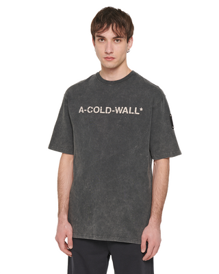 A-Cold-Wall SS24 Overdye Logo T-shirt Onyx