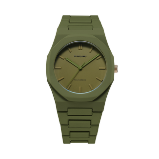 D1 Milano Polycarbon Bracelet 40.5 mm Military Green PCBJ22