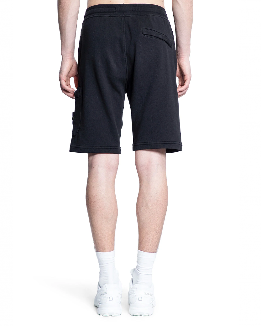 Stone Island 6200012 Cotton Bermuda Shorts Black