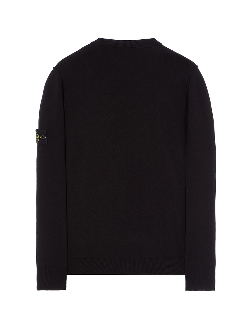 Stone Island 540B2 Logo Sweater Black