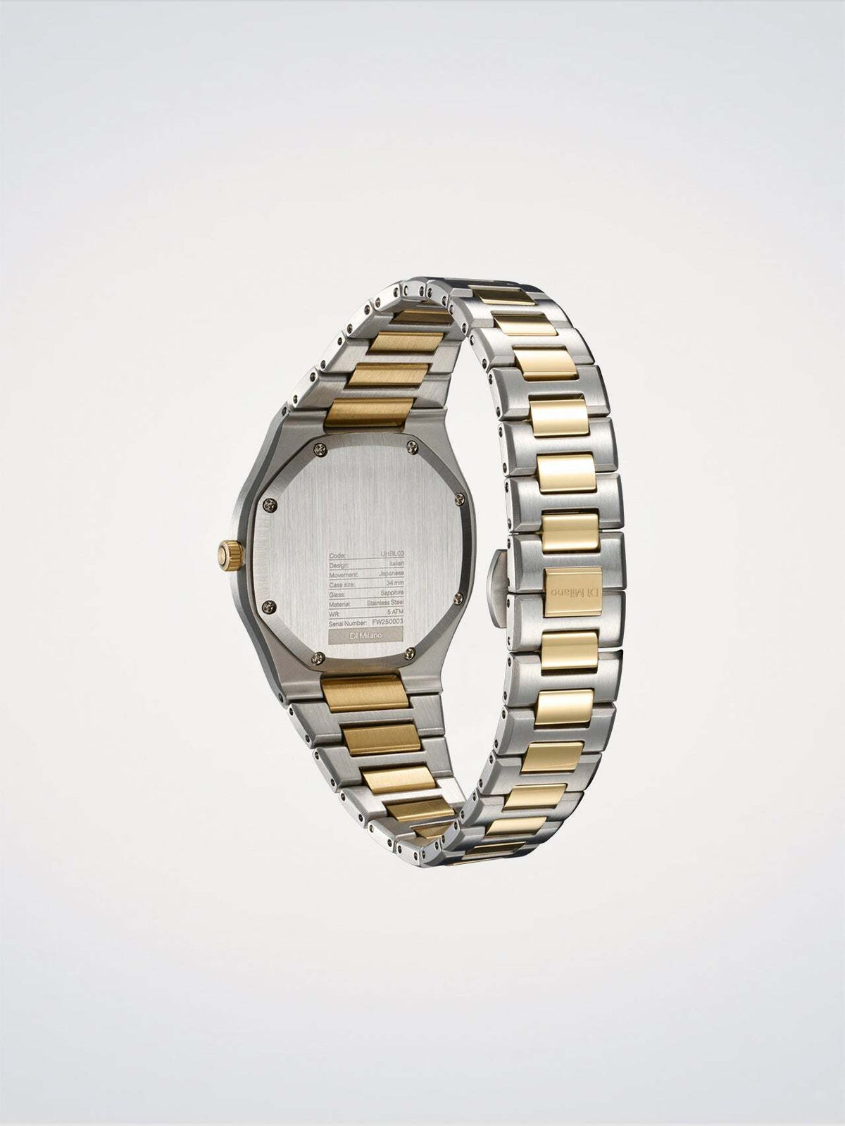 D1 Milano Tone Mellow 34 mm Silver/Gold UHBL03