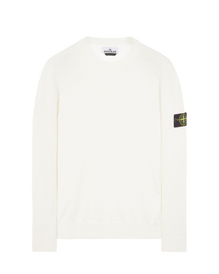 Stone Island 540B2 Logo Sweater White