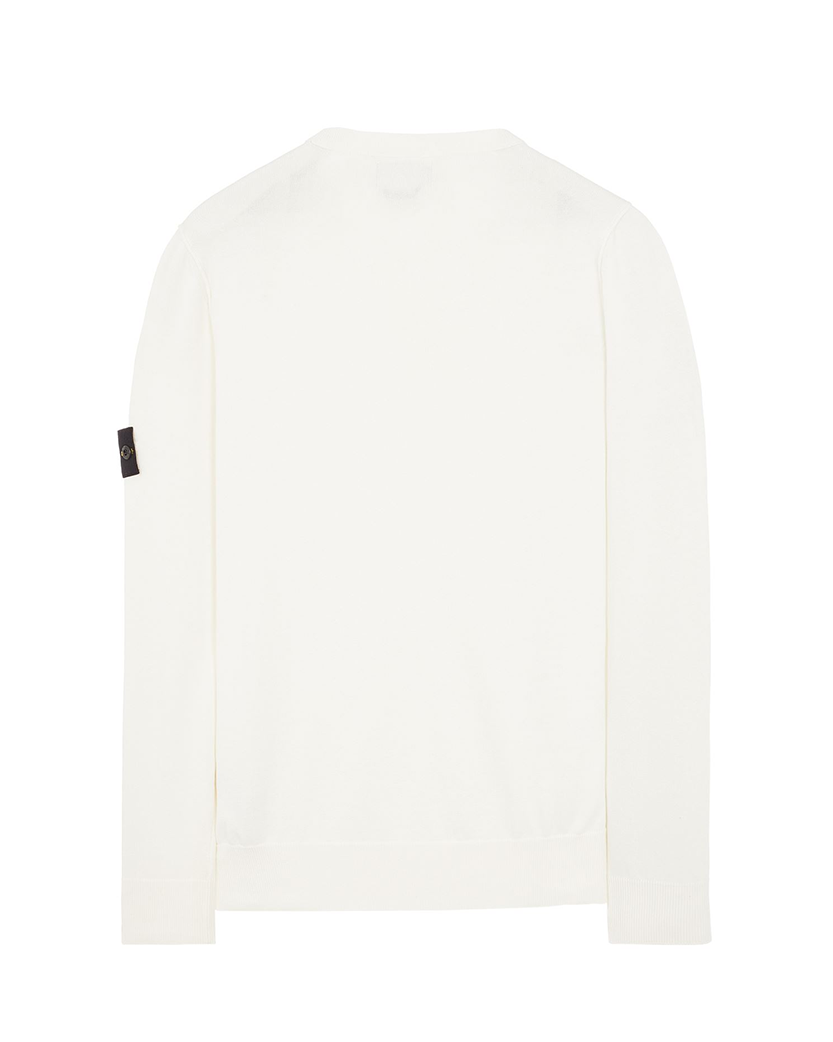 Stone Island 540B2 Logo Sweater White
