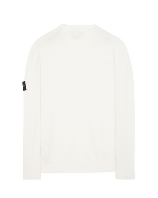 Stone Island 540B2 Logo Sweater White