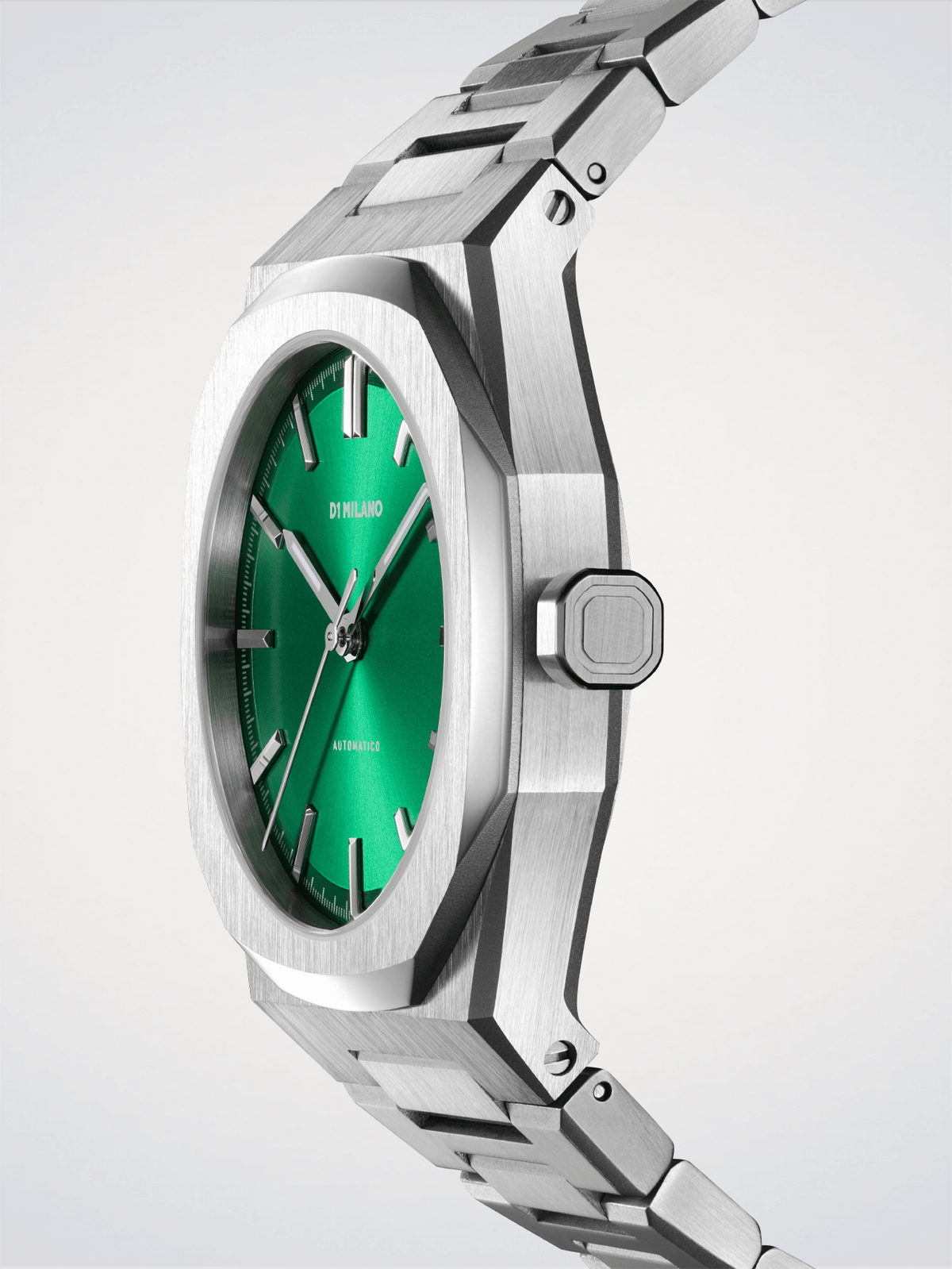 D1 Milano Green Code 36 mm Silver ATBU05