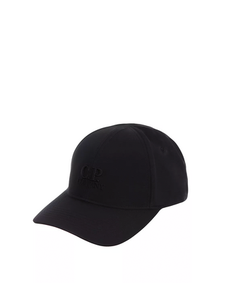 C.P. Company Chrome-R Logo Cap Black RCCMAC749A110545A
