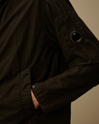 C.P. Company Micro-Reps Hooded Lens Jacket Black 20CMOW075A110324G