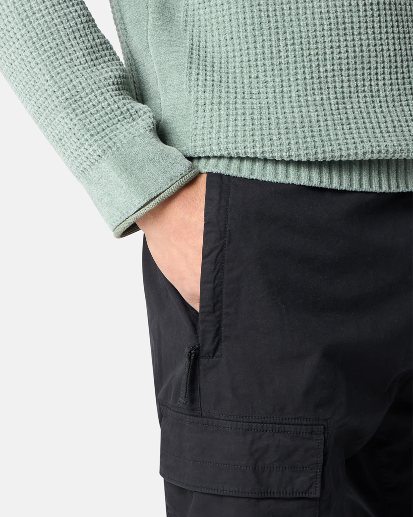 Stone Island 3100304 SUPIMA Cotton Twill Stretch-TC Cargo Pants Black