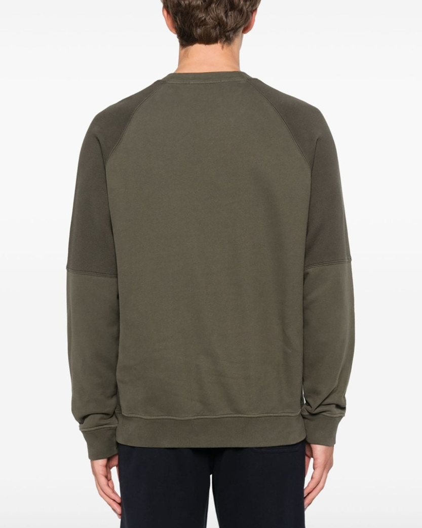 Stone Island 60252 Organic Cotton Fleece Sweatshirt Green