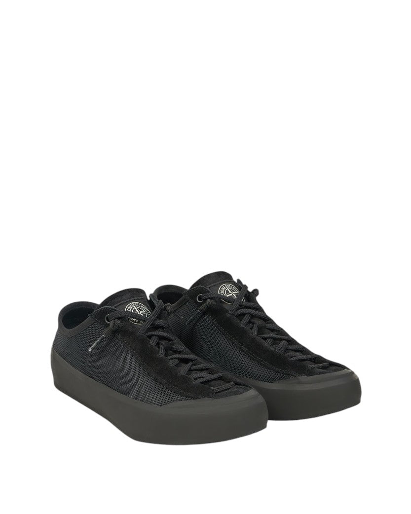 Stone Island S100010 POLY MESH Compass Patch Sneakers Black