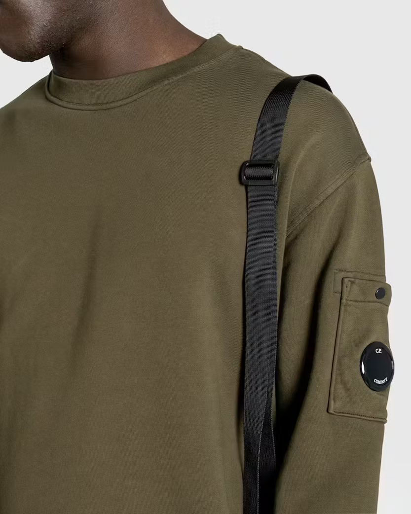 C.P. Company Cotton Crew-Neck Sweatshirt Green 18CMSS098A110044G