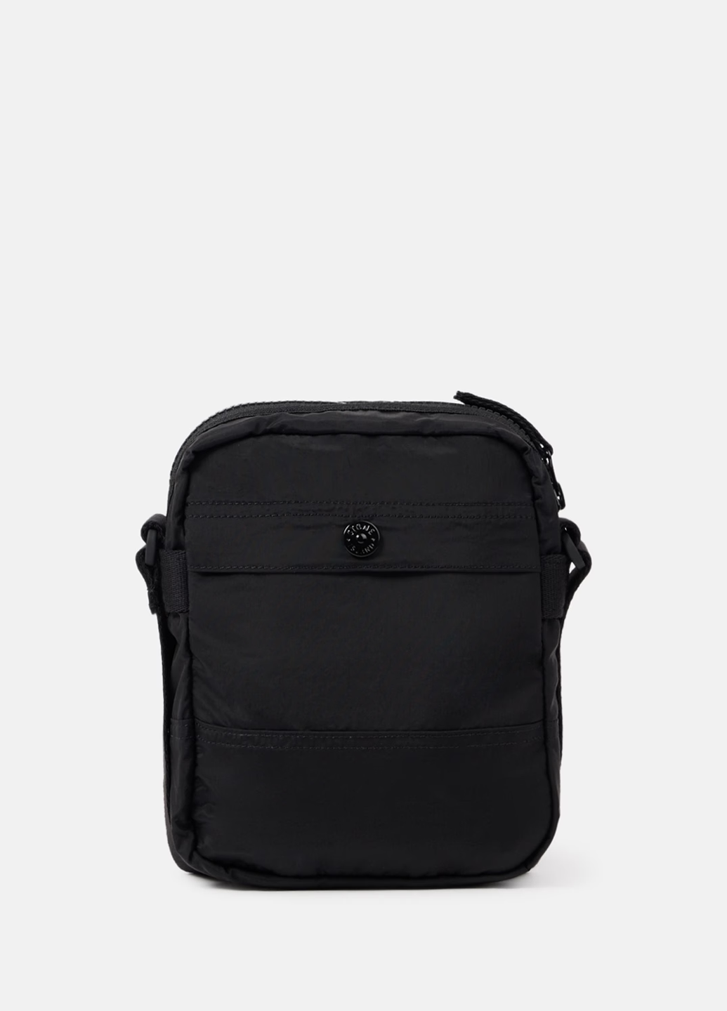 Stone Island 9200015 COATED NYLON METAL IN ECONYL® Pouch Bag Black