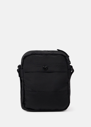 Stone Island 9200015 COATED NYLON METAL IN ECONYL® Pouch Bag Black