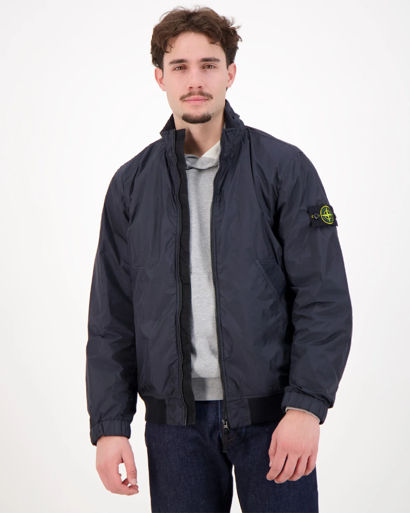 Stone Island 4100111 CRINKLE REPS NY Jacket Navy Blue