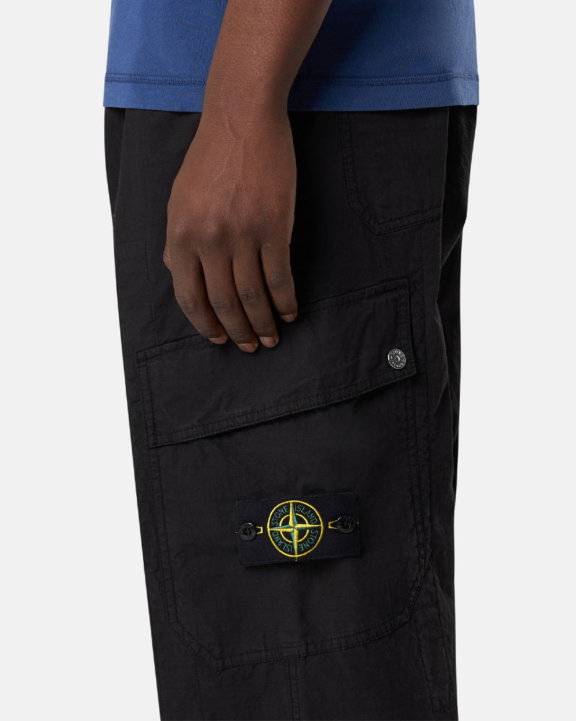 Stone Island 3100022 MIL-SPEC STRETCH RIPSTOP-TC Cargo Pants Black