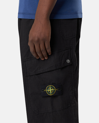 Stone Island 3100022 MIL-SPEC STRETCH RIPSTOP-TC Cargo Pants Black