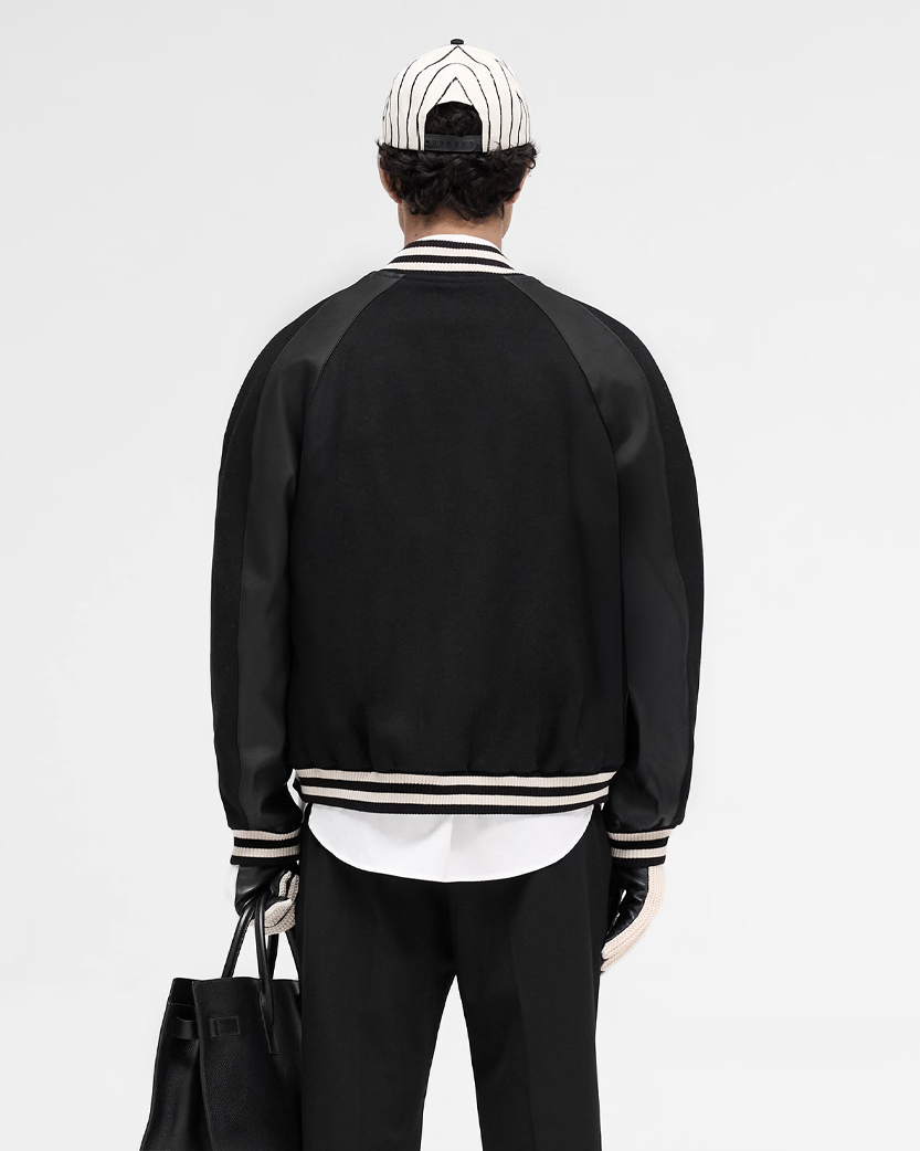 Represent Raglan Varsity Jacket Black MLM1803-01