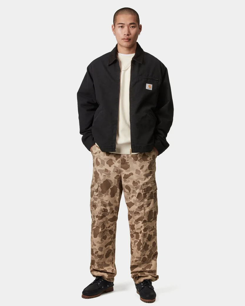 Carhartt WIP OG Detroit Jacket (Spring) Aged Canvas Black