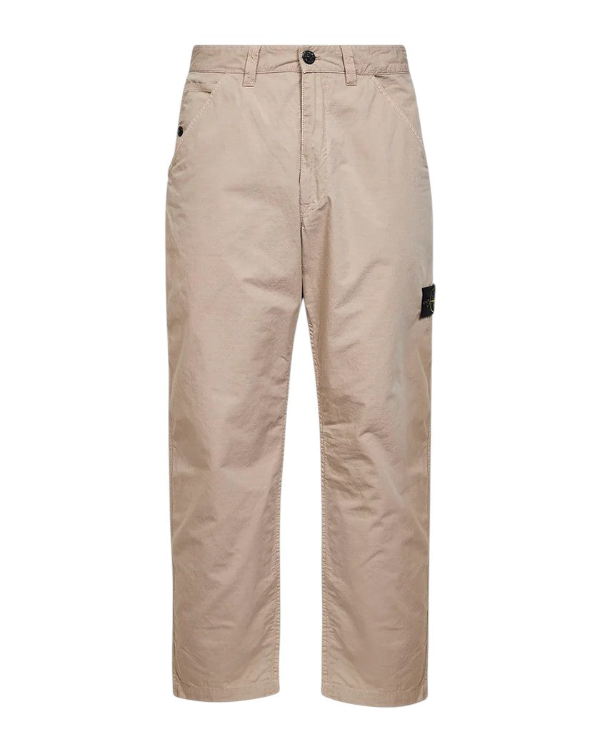 Stone Island 3100008 MERCERISED ORGANIC COTTON RIPSTOP Chino Pants Beige