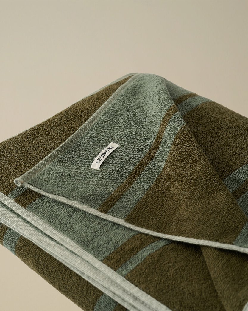 C.P. Company Cotton Beach Towel Green 18CMAC311A110090A