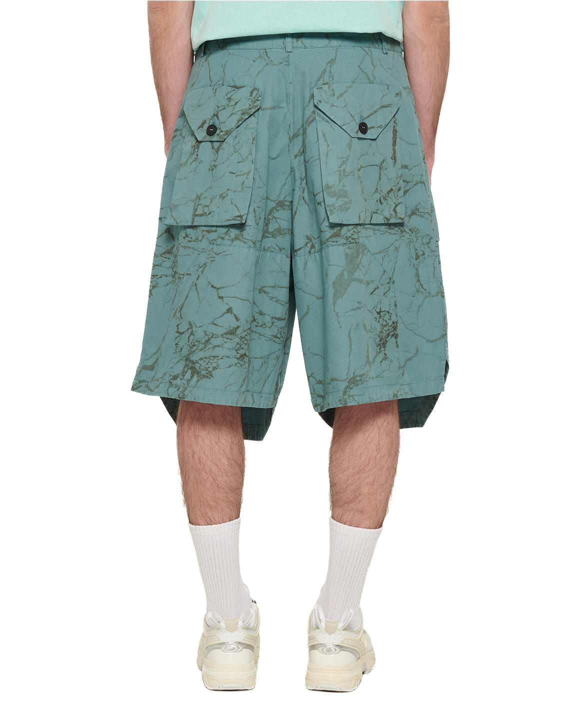 A-Cold-Wall SS24 Overlay Cargo Short Faded Teal
