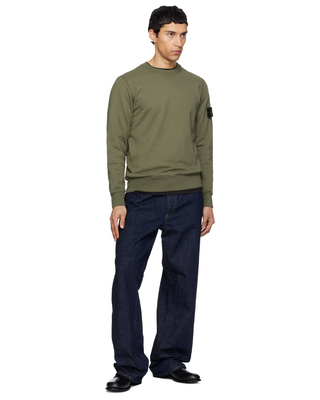 Stone Island 6100060 ORGANIC COTTON FLEECE Sweatshirt Military Green