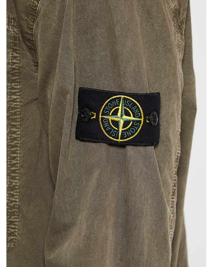 Stone Island 1200032 Zipped Cotton Jacket Military Green