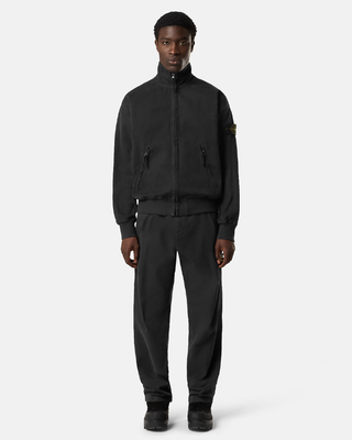 Stone Island 3100008 ORGANIC PANAMA COTTON 'OLD' EFFECT Pants Black
