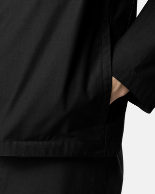 Stone Island 1200011 Cotton Overshirt Ghost Black