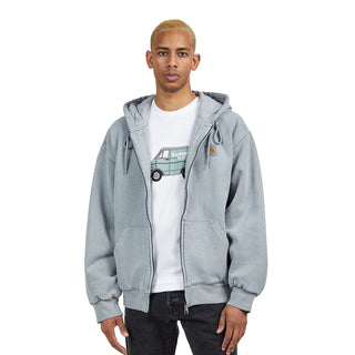 Carhartt WIP Hooded Vista Zip Jacket Garment Dyed Mirror Gray