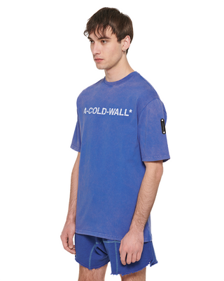 A-Cold-Wall SS24 Overdye Logo T-shirt Volt Blue