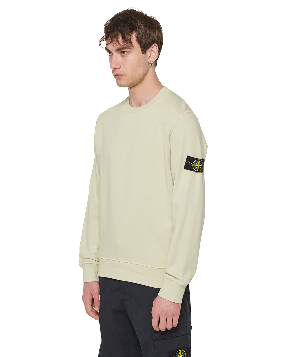 Stone Island 63051 Logo Sweatshirt Light Green