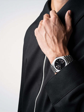 D1 Milano Groovy Black 39 mm Silver UHBJ01
