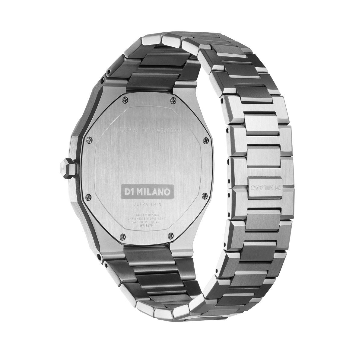 D1 Milano Ultra Thin Bracelet 40 mm Re_Silver UTBJ40