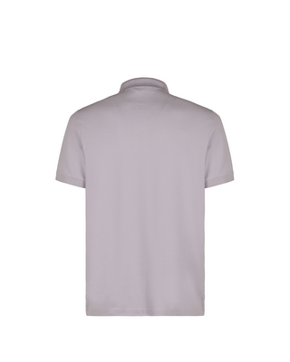 Stone Island 22002SC Organic Cotton Elastane Pique Polo T-Shirt Lilac