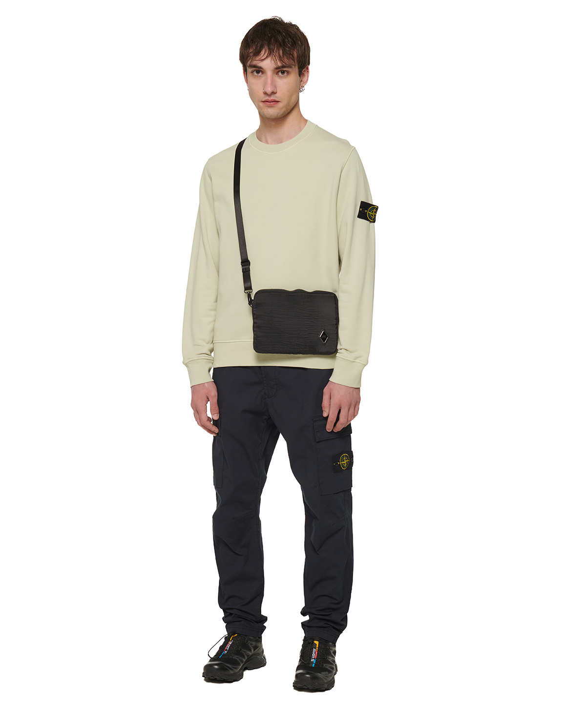 Stone Island 63051 Logo Sweatshirt Light Green