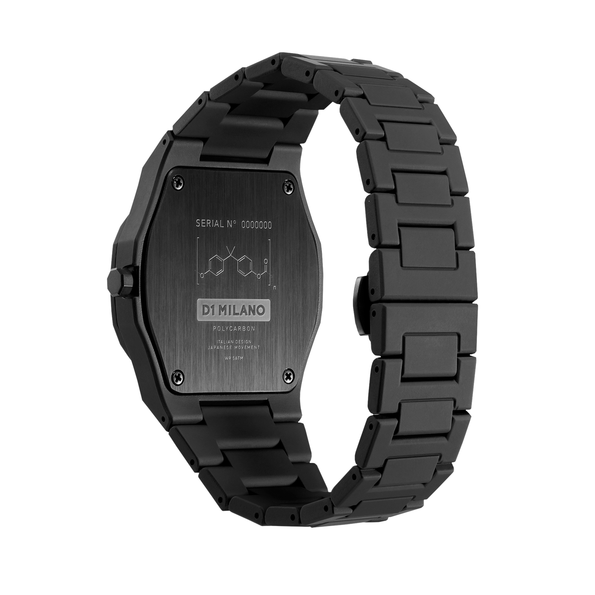 D1 Milano Polycarbon Bracelet 40.5 mm Cloudburst PCBJ11