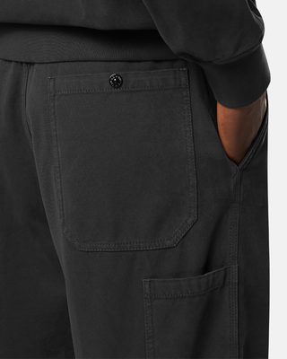 Stone Island 3100008 ORGANIC PANAMA COTTON 'OLD' EFFECT Pants Black