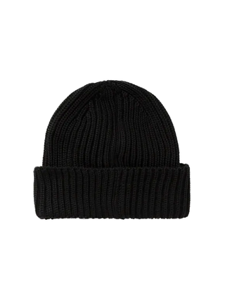 C.P. Company Extra Fine Merino Wool Goggle Beanie Black