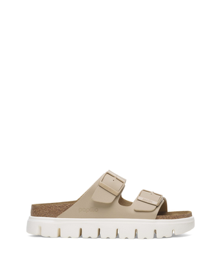 Birkenstock Arizona PAP Chunky Birko-Flor Slides Sandcastle 1029094