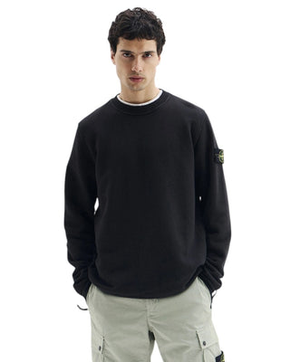 Stone Island 6100060 ORGANIC COTTON FLEECE Sweatshirt Black