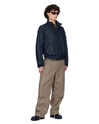Stone Island 4100067 Organic Look Nylon PANAMA-TC Jacket Navy Blue