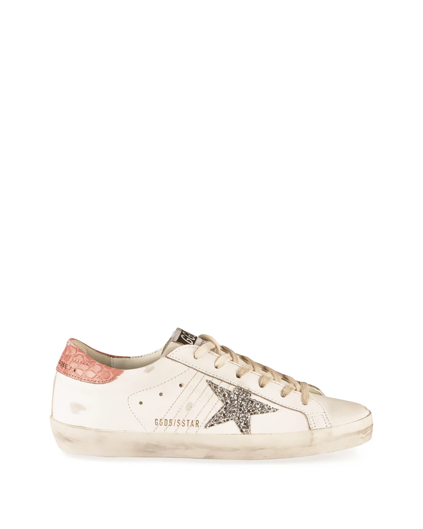 Golden Goose Super-Star Leather Low-Top Sneakers Pink