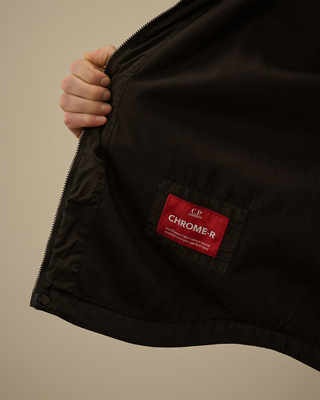 C.P. Company Chrome-R Lens Zipped Overshirt Black RSCMOS710A005904G