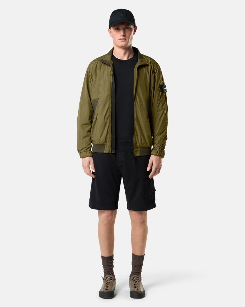 Stone Island 4100111 CRINKLE REPS NY Jacket Military Green